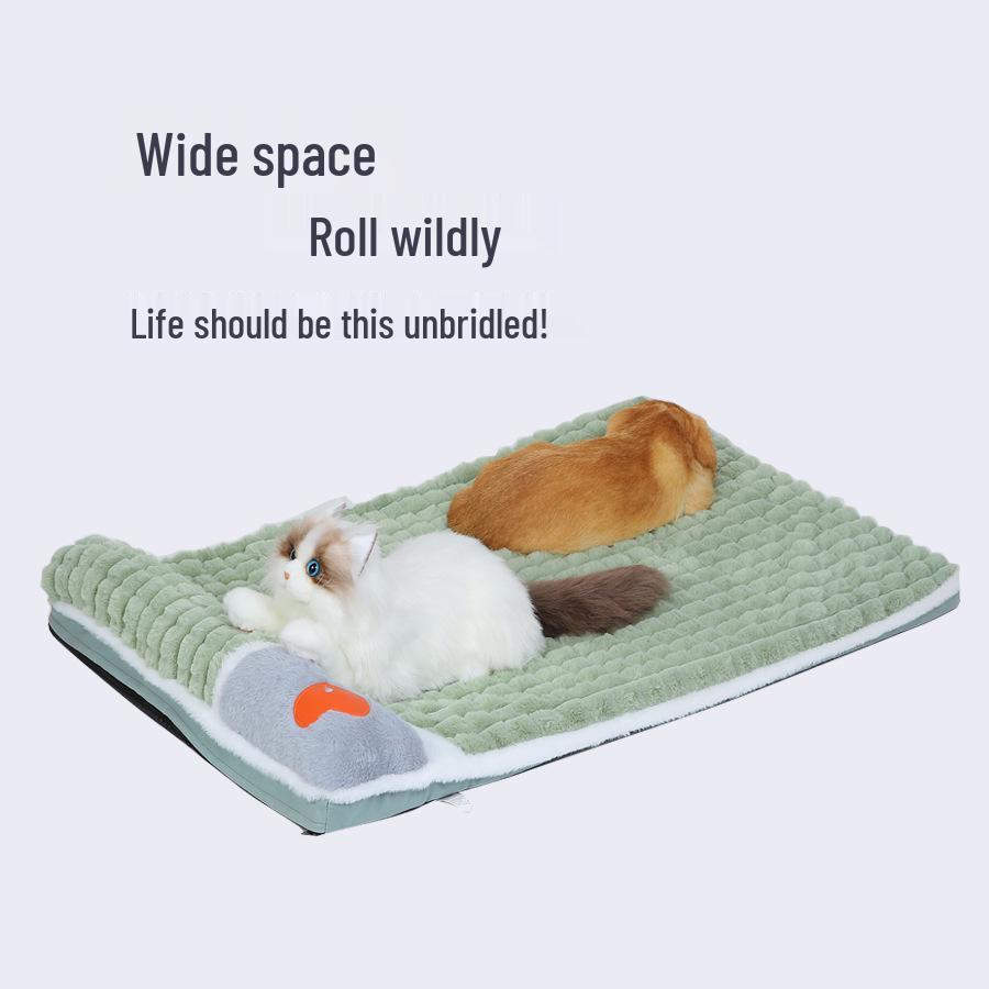 Four Seasons Thickened Dog & Cat Bed - Removable, Washable, Comfortable Pet Cushion