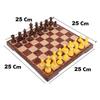 Magnetic Chess Board Educational Toys Travel Chess Set with Folding Board for Kids and Adults Indoor Outdoor Educational Travel Toys Wooden Color