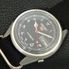 VINTAGE SEIKO 5 AUTOMATIC 6119C JAPAN MENS ARABIC BLACK DIAL WATCH A701588-5 R206b-a701588