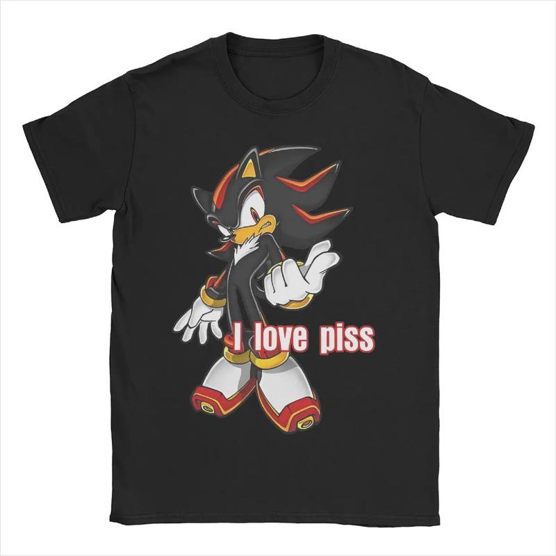 Camiseta Novelty Shadow The Hedgehog I Love Piss Para Hombre S разноцветный