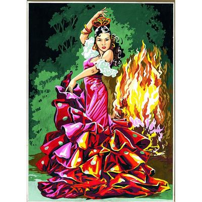 Antique Canvas Night Dance 45x60cm