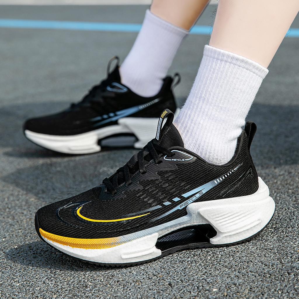 Fashion New Style Carbon Plate Marathon Shoes Men Casual Sneakers AirCushion Sports Running Shoes Lightweight Breathable  Gym