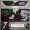 Hohe Auflösung ONE PIECE Leder-Mauspad Luffy Schreibtisch-Pad Rutschfest Wasserdichtes Mauspad Übergroß Jungen Animation E-Sport Spiel Tastatur-Pad