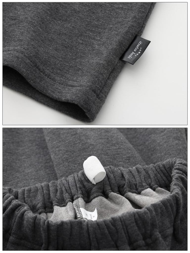 Kaitak Family Unisex Super Cardboard Knit Long Sizes LL Charcoal 5-Star Hotel-Style Pajamas, Men's Shirt, Sleeve, Fall/Winter, M, L, (LL, (Shirt))