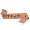 European & American Fashion Glitter Birthday Sash - Birthday Queen/Girl Ribbon
