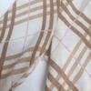 Burberry BLUE LABEL Langarm Karottenoberteil Weiß Braun Damen 38/M(GEBRAUCHT)
