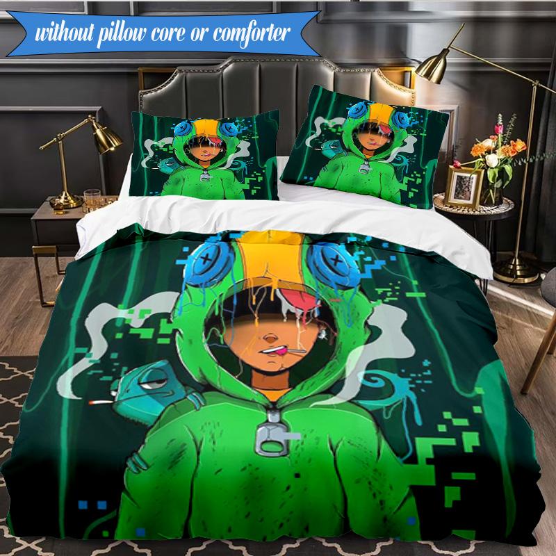Game Adventure Heroes 3pcs K-pop Music Group Bedding set,Ideal for Bedroom, Dormitory,Including Duvet Cover And 2pcs Pillowcases,Fan Gifts