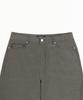 TOFFEE Curved Barrel Cotton Pants (Charcoal)