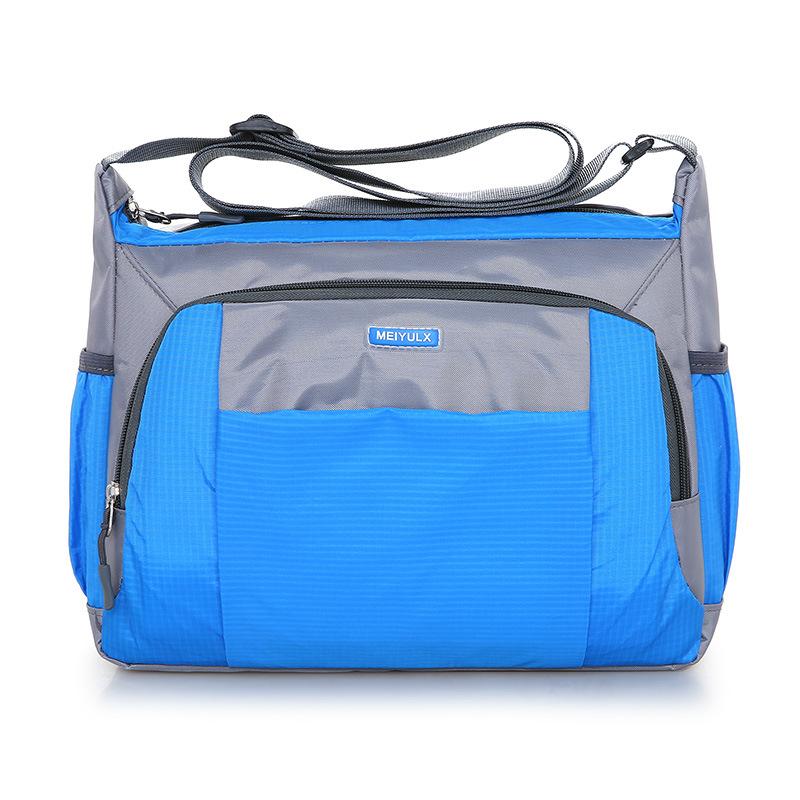Naylon Su Geçirmez Unisex Omuz Çantası Spor Çantası Çapraz Askılı Çanta 32*10*22cm