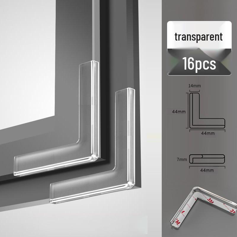 Aluminum Window Anti-Collision Silicone Corner Protector for Inward Opening Windows - Safety Right Angle Sleeve