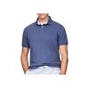 Tommy Hilfiger Logo Embroidered Fitted Short Sleeve Polo Shirt Men polo shirts Blue 78JA598-C9T