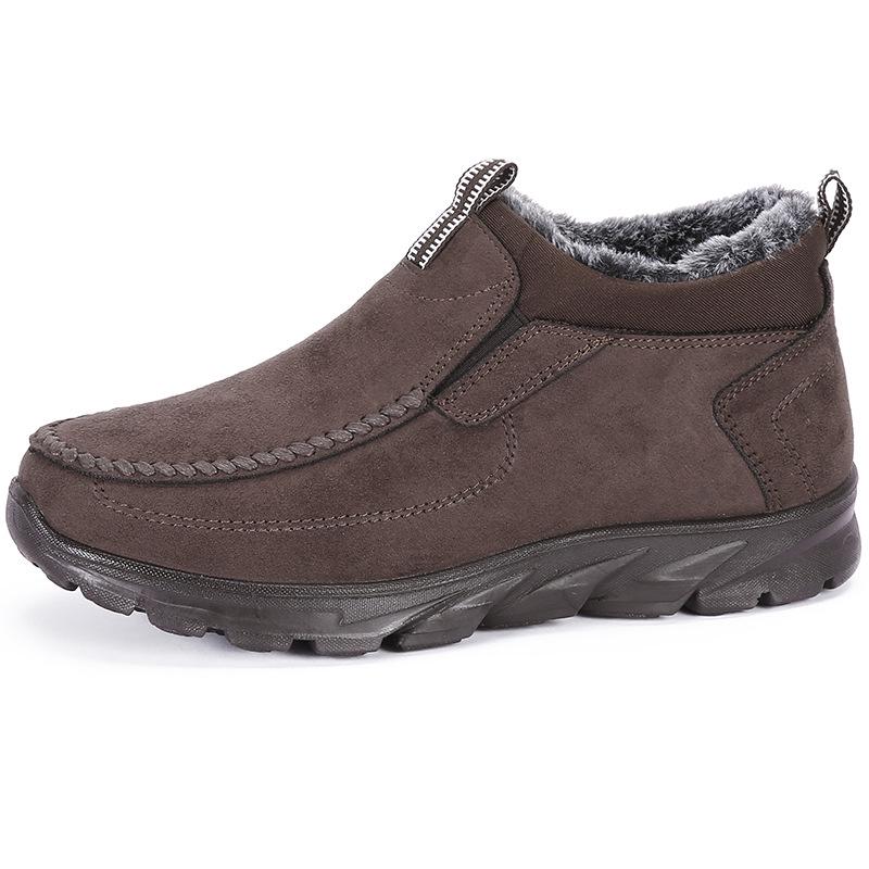 

Мужские зимние ботинки с мехом, супертеплые зимние ботинки, мужская зимняя рабочая повседневная обувь, кроссовки, высокие резиновые ботильоны, размер 38-48 38