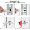 Portable Door Lock Home Security Door Locker Travel Lockdown Locks