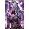 Fox Anime Pinup Girls Metal Tin Signs Wall Decoration Plaque Vintage Poster Iron Painting for Man Cave Home Cafe Garden Club Bar