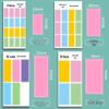 Waterproof Transparent Adhesive Name Stickers - Colorful and Self-Adhesive Labels