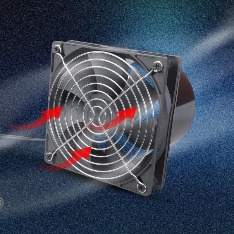 Wentylator wyciągowy 12 cm 5 V Cichy wentylator kanałowy Wyciąg powietrza Wentylacja Nadmuch powietrza Wyciągowego Wentylator z regulatorem prędkości