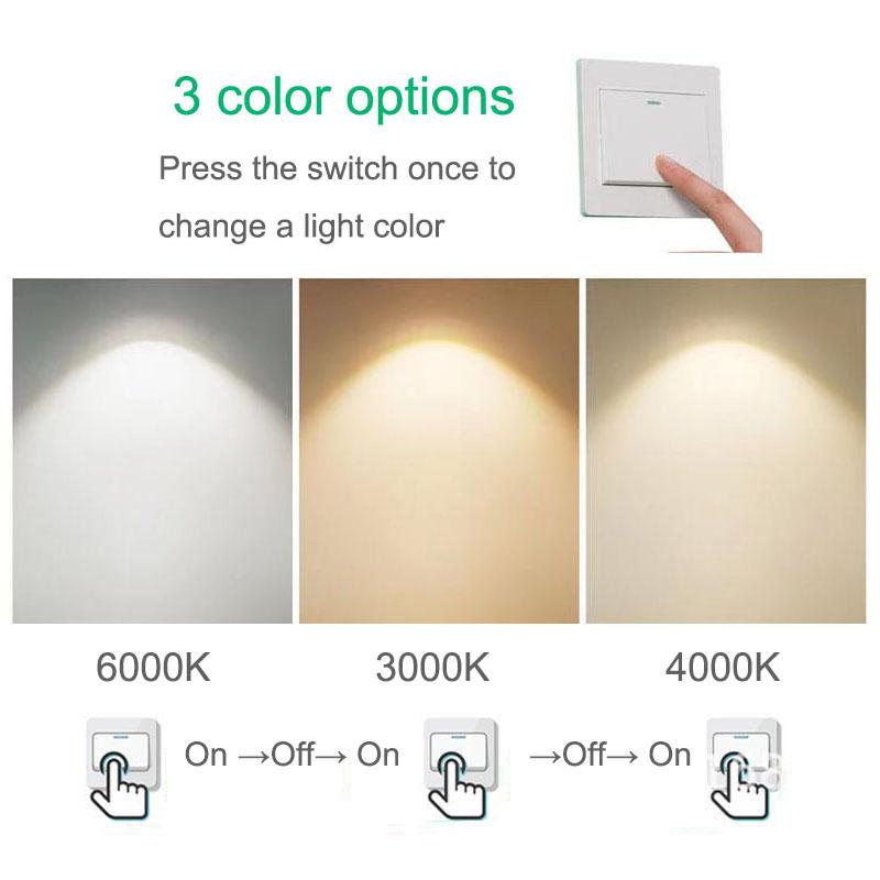 Nordic Modern Surface Mounted Downlight LED Ceiling Light Spotlight Three Light Color Conversion LED Downlight Indoor Lighting