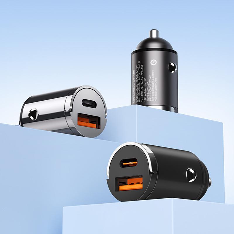 100W Autolaadija Kahe Pordiga Ülikiire Laadimise Adapter Kiirlaadimine Pd Qc 3.0 iPhone'ile Samsungile Xiaomile Huaweile Autoadapter