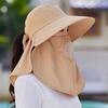 Breathable Sun Hat Lightweight Bucket Hat New Sunshade Scarf Hat  Women