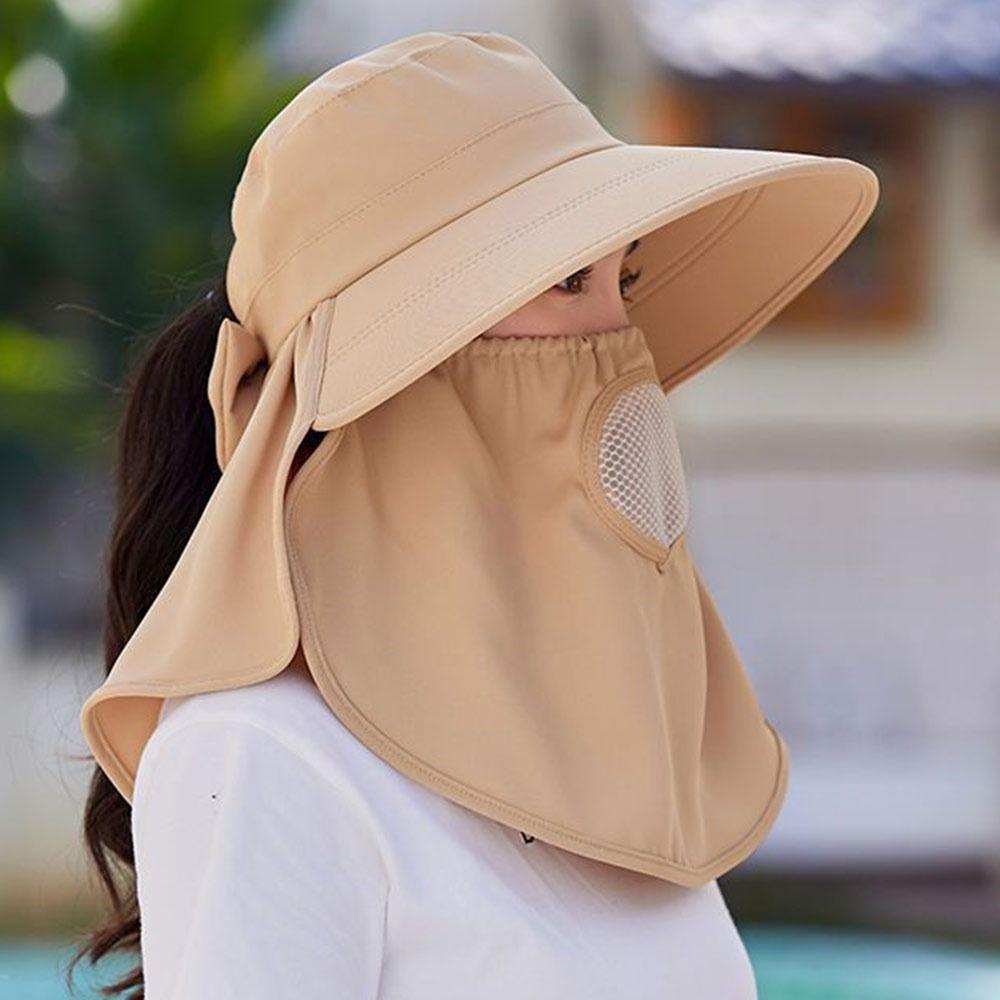 Breathable Sun Hat Lightweight Bucket Hat New Sunshade Scarf Hat  Women