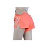 Nike Letter Print Breathable Sports Shorts With Back Zipper Pocket Women Shorts Orange Pink AH6089-827