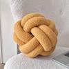 Modern Minimalist Sphere Pillow With Teddy Fleece Cover For Lounge And Sofa Decor