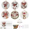 1 Set This DIY Reindeer Embroidery Kit Includes Tools and Stitch Tutorials Suitable for Beginners. It's a Handmade Embroidery Fabric Material Kit.