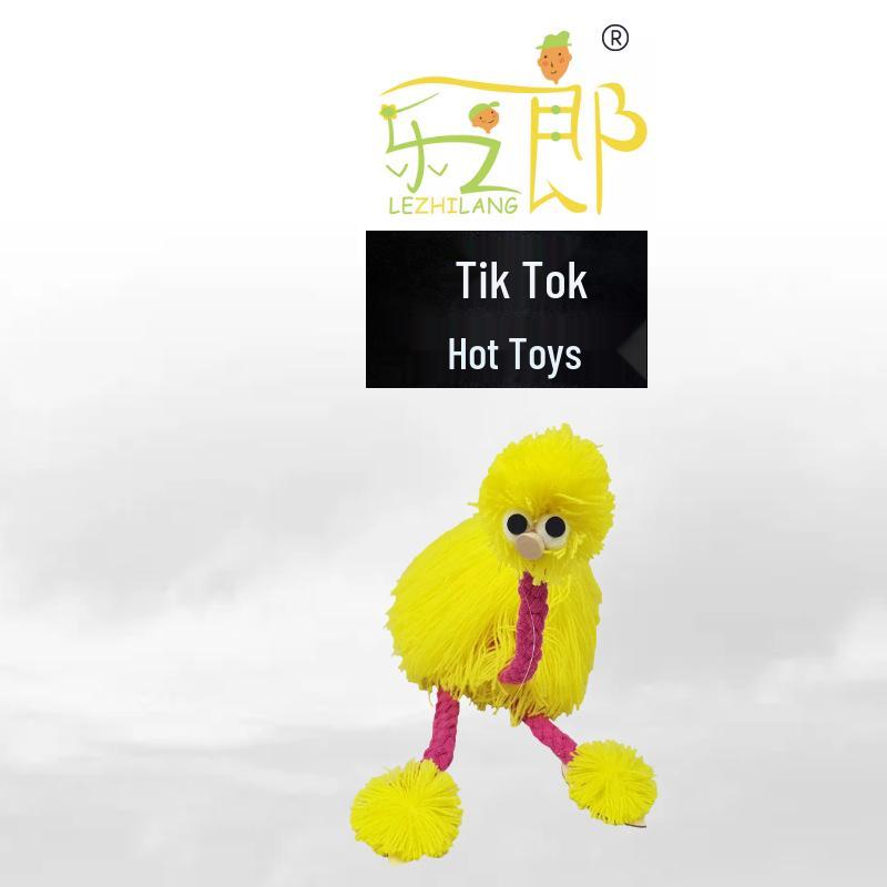 

Educational Ostrich String Puppet Toy for Kids Aged 3+ небо синє кольору