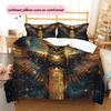 Flash eagle  Pattern Bedding Quilt Set Quilt Cover Pillowcase Home Decoration  Gift (1 * duvet cover + 2 * pillowcase, without core)
