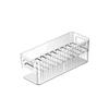 Transparent Acrylic Sundries Storage Large Capacity with Handle Desktop Organizer Box Multi-purpose Removable Dividers