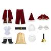 Santa Claus Costume Set Velvet Adult Suit Traditional Red Velvet Santa Ensemble Complete Accessories Performances Clothes