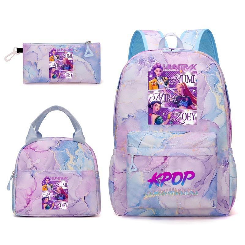 Kpopn Witch Hunter Backpack Elementary School School Style School Bag Travel Backpack Three-Piece Set