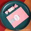 100Pcs/pack Cartoon Printed Handmade DIY Nougat Candy Packaging Oil Papers Milk Taffy Wrapper New Year Holiday Party Decoration
