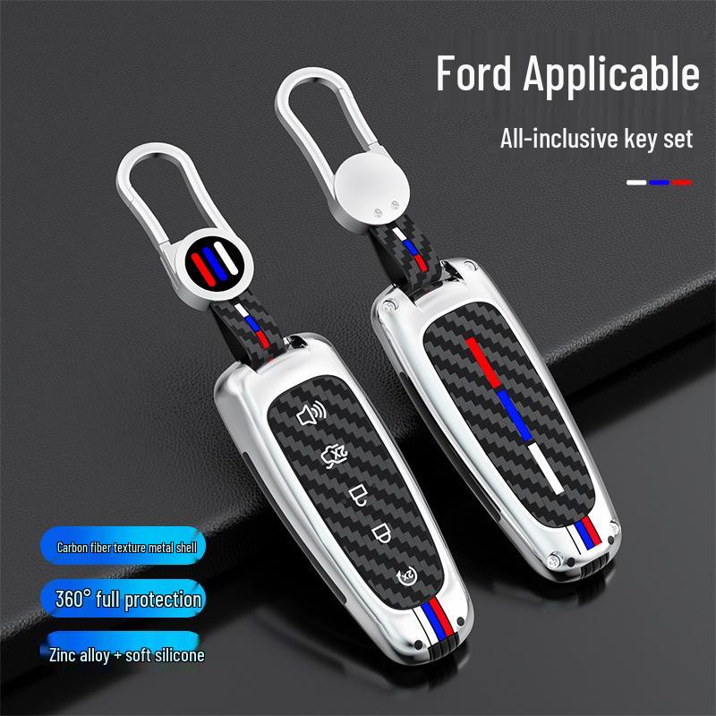 Metal Key Case Shell for Older Ford, Edge, Explorer, Navigator, and Lincoln Models