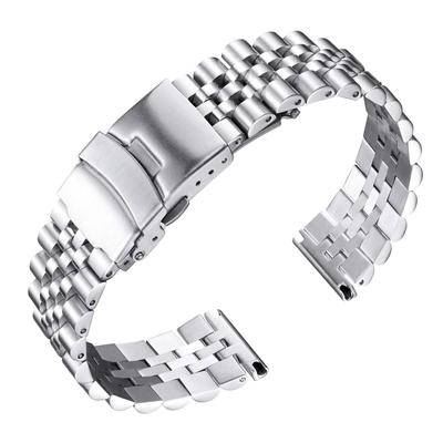Watch Band Stainless Steel Watch Strap Metal Watch Band Metal Watch Strap 18mm 20mm 22mm 24mm 26mm Replacement Smart Watch Strap Highly Durable Men