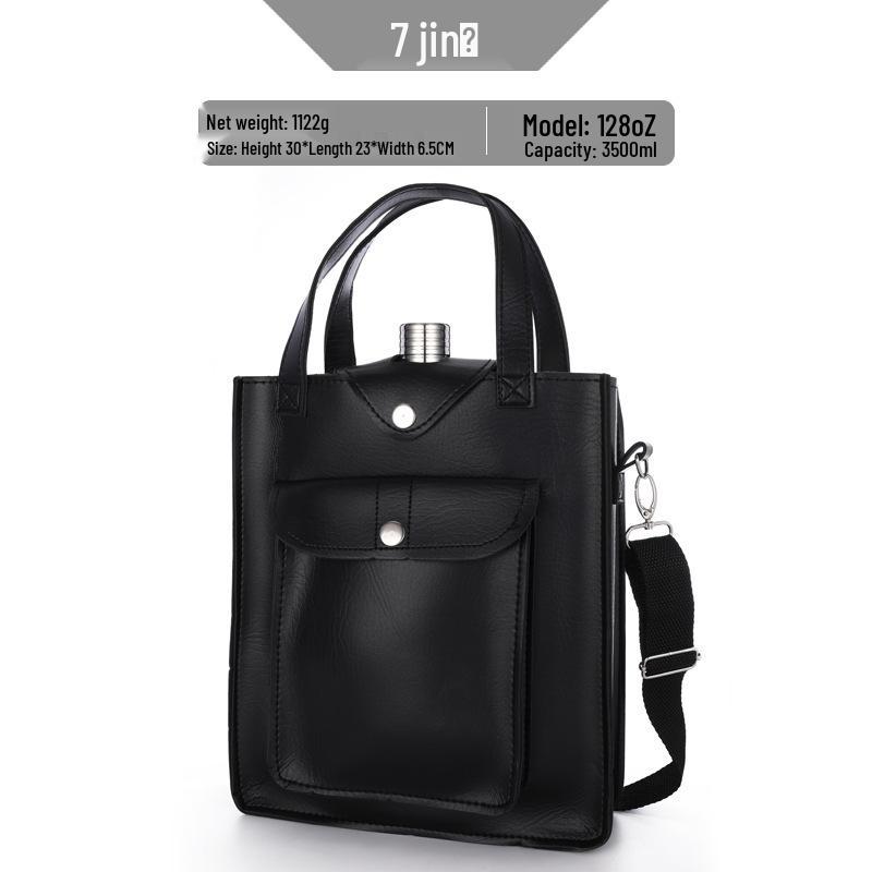 Stainless Steel Hip Flask Set: Portable Outdoor Vodka & Wine Bottle with Cup