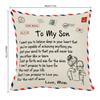 Pillow Cover Fiber Square Throw Pillow Cover Lettering Washable Sofa Cushion Case
