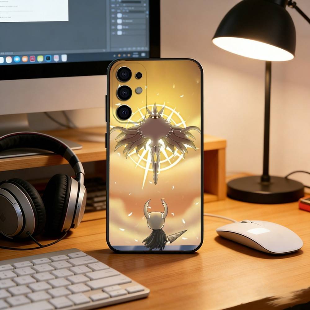 Spiel H-Hollow K-Knight Handyhülle Schwarzes Silikon Weich Für Samsung S25,S24,S21,S22,S23,S30,Ultra,S20,Plus,Fe,Lite