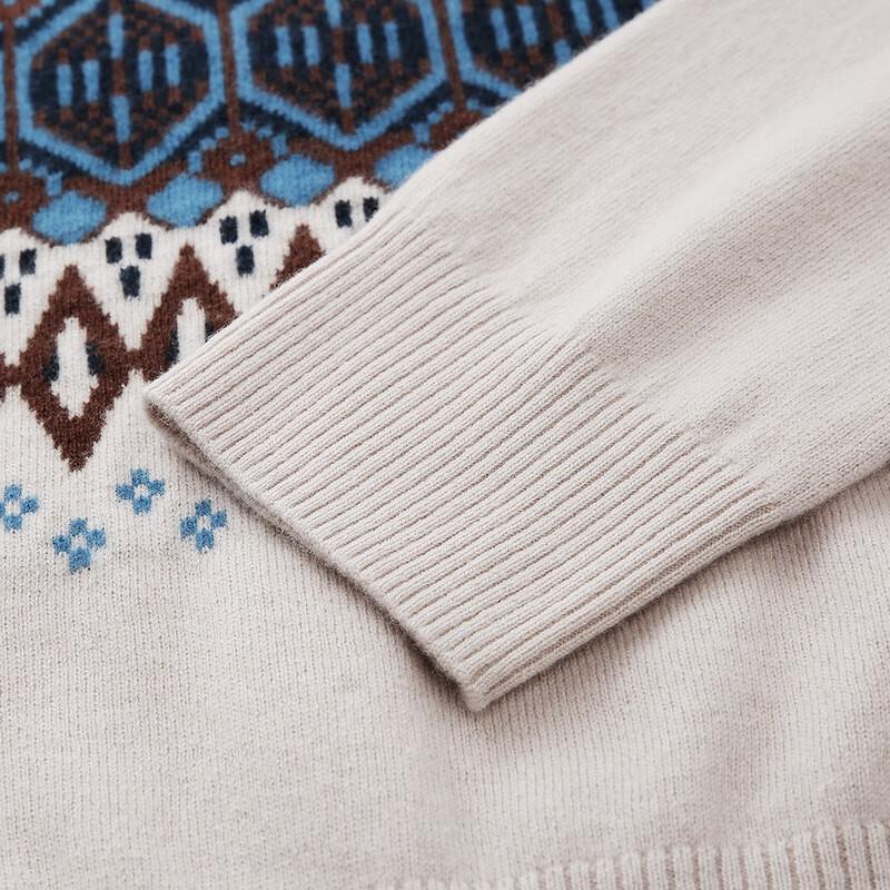 Komom Boka Women's Retro Jacquard Wool Cardigan