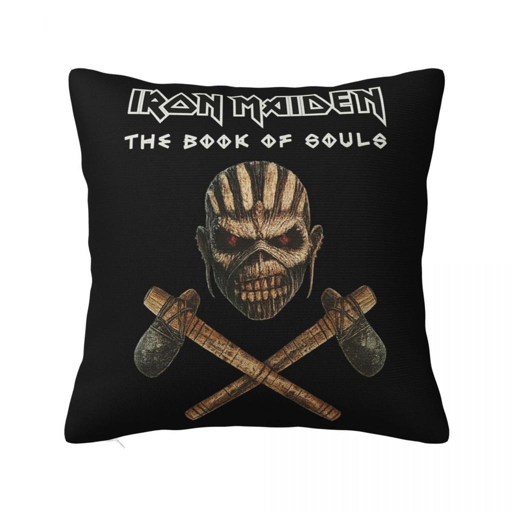 Irons Maidens Band Quadratische Kissenhülle Kissenbezug Kissenhülle Überwurf-Kissenbezug für Zuhause Sofa Wohnzimmer