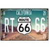 Vintage USA Route  Metal Tin Signs Wall Art Posters  Aluminum Plaque Sign for Garage Cafe Living Room Club Bar Decoration