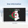 Algerien Flagge Karte Strandtuch Algerisches Herz Atmungsaktive Mikrofaser Badezimmerhandtücher