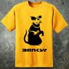Banksy Inspired Unisexs Rap Rat T Shirt Graffiti Streetwear Art