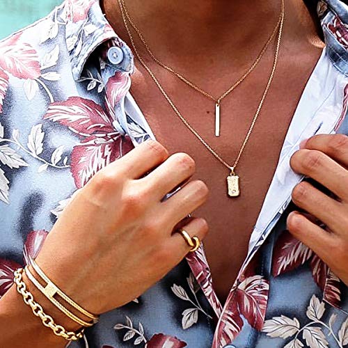 July Hawaiian Jewelry Necklace, Plate, Scroll, Wave, Cubic Zirconia, Hypoallergenic, Surgical Stainless Steel, Gold, 40cm-45cm