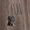 Gothic Wings Devil Armor Pendant Mystical Grim Reaper Scythe Demon Necklace Cool Halloween Jewelry Gifts for Men