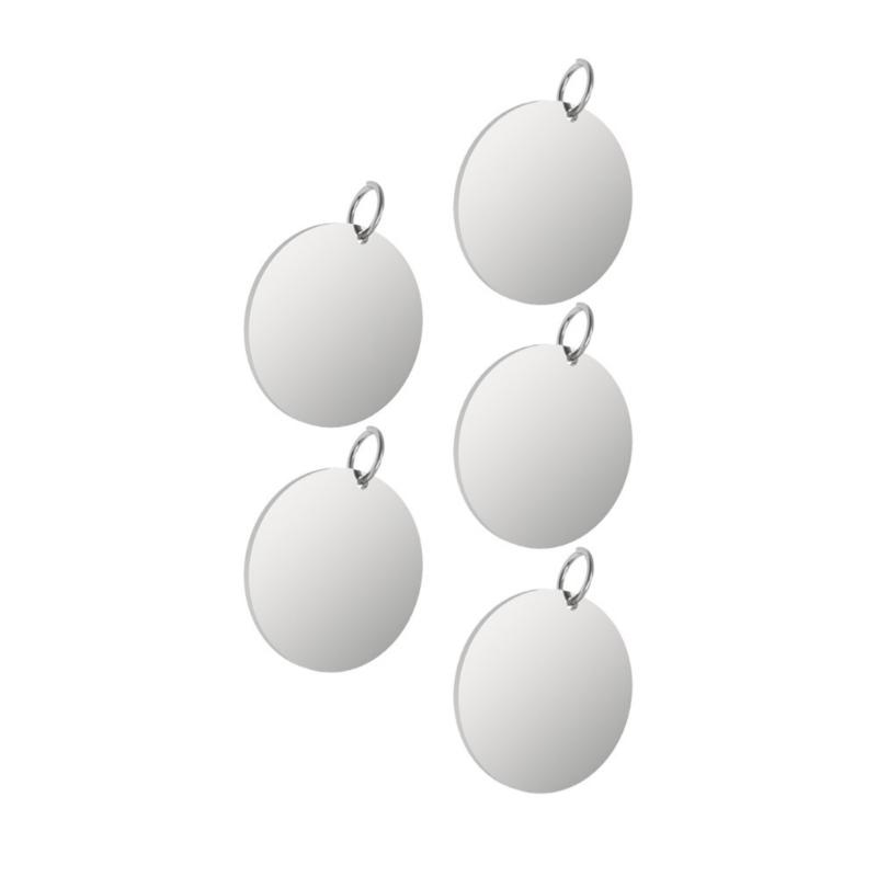 20mm/30mm Stainless Steel Pet Identification Hangtags With Mirror Polisheds Finish Lasers Etcheds For Medicals Access
