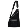Aren Silver Cobalt Metal Hardware Recycled Nylon Medium Backpack Men Backpack Black MMLFSTA02BK001