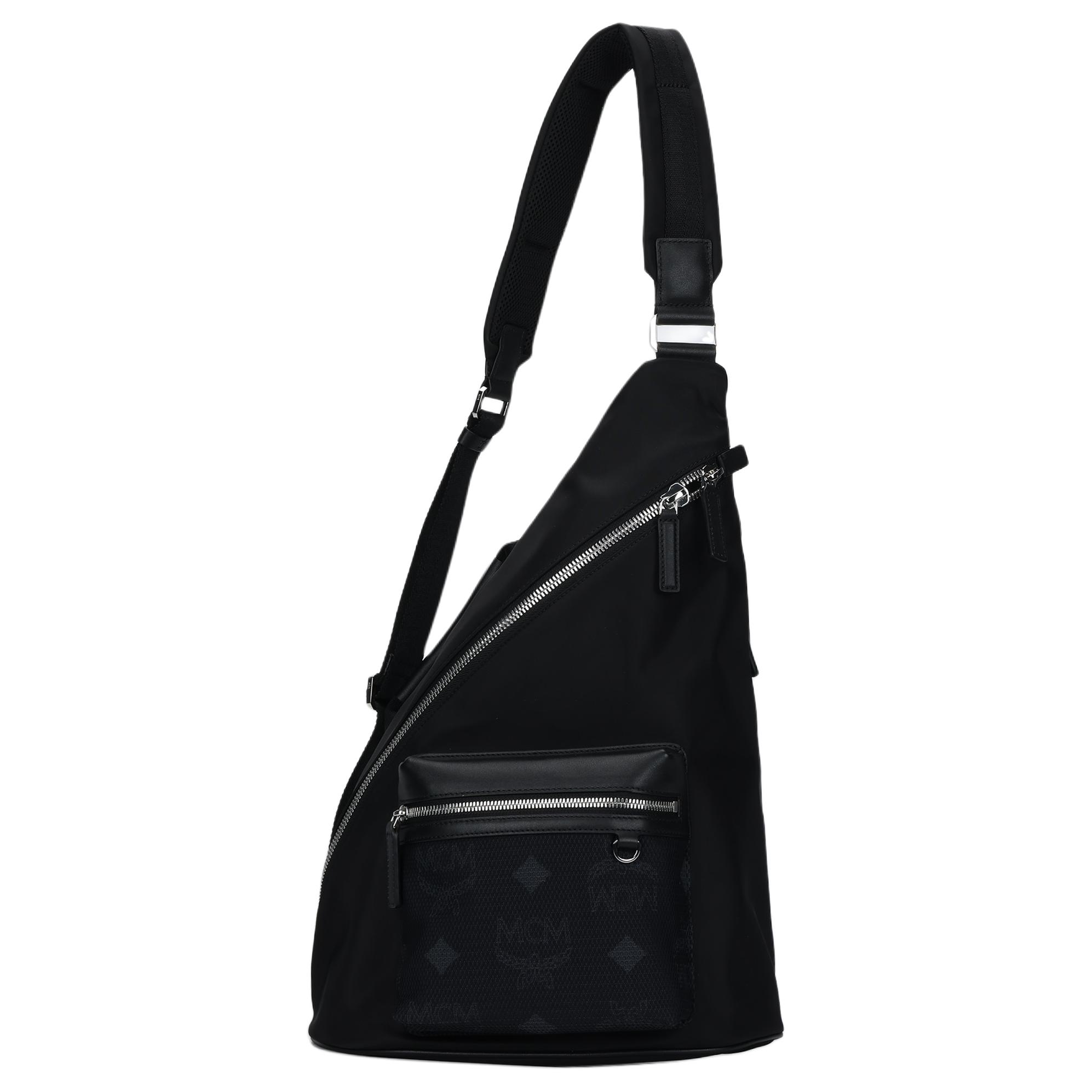 

MCM Aren Silver Cobalt Metal Hardware Recycled Nylon Medium Backpack Men backpack Black MMLFSTA02BK001 Basic Set (Bag+Dust Bag)