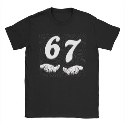 Men Women's Funny Six Seven 6 7 Meme T Shirt Cotton Clothes Leisure Short Sleeve Round Neck Tee Shirt Summer T-Shirt
