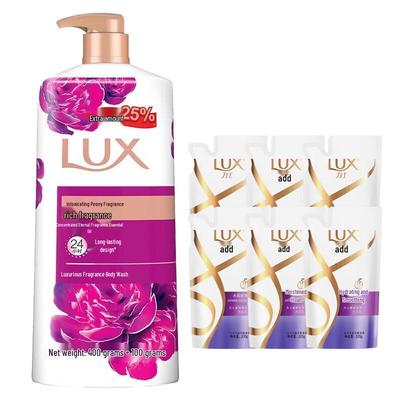 Lux Enchanting Peony Fragrance Body Wash & Shampoo Bundle